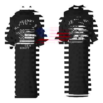 Retro Rejecting Kings Since 1776 American Flag T-Shirt - Thegiftio UK