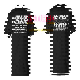 Retro Retired Under New Management See Wife For Details T-Shirt - Monsterry