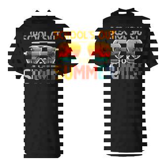 Retro Schools Out For Summer Last Day Of School Teacher Boys T-Shirt - Thegiftio
