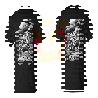 Lets Rock & Rollquelette Mainintage Retro Rock Concert T-Shirt - Cadeauxyz