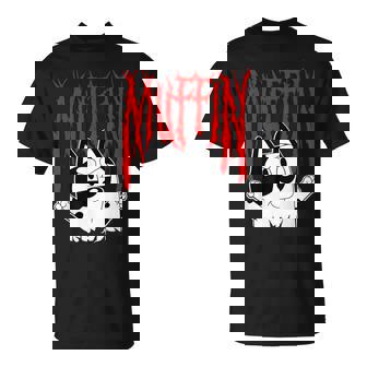 Rock N Roll Dog Muffin Hard Rock T-Shirt | Mazezy