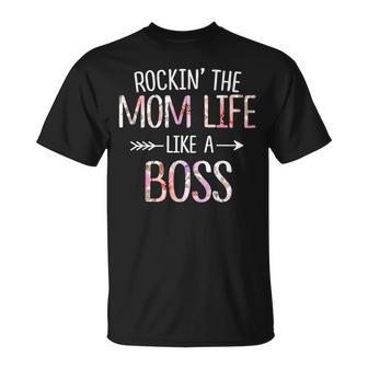 Rockin' The Mom Life Like A Boss Mother's Day Mom T-Shirt - Thegiftio UK