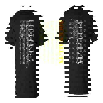 Rockwall Texas Camouflage Usa Flag Tシャツ - Kawaiitshirt