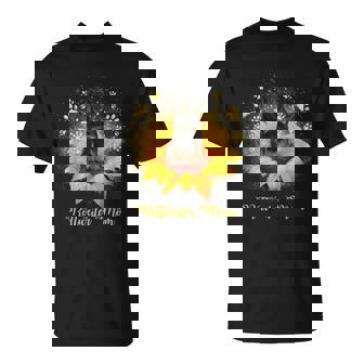 Rottweiler Mamá Girasol Con Perro Pata Día De La Madre Camiseta unisex - Regaloses