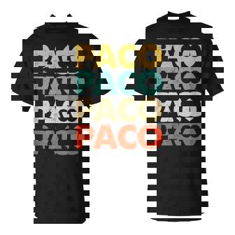 S Y Regalos Para Paco Personalizada Paco Niños Hombre Manga De Doble Puntada Regular Fit Clásico Cuello Crew Camiseta unisex - Regaloses
