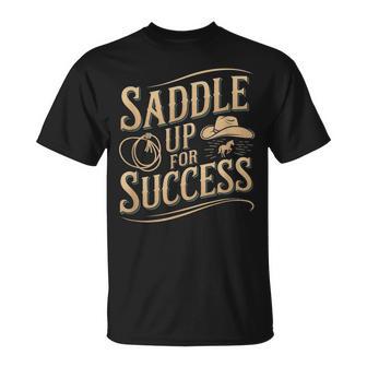 Saddle Up For Success Horse Trainer T-Shirt - Thegiftio UK