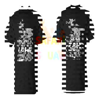 Safari Teacher Squad Guides Quietly Through Wild Days T-Shirt - Thegiftio