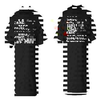 Salade Tomate Oignon Kebab 2 Humour Cuisine Chef Cadeau T-Shirt - Cadeauxyz