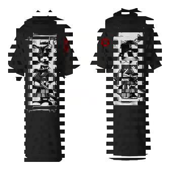 Samurai Cat Vintage Cute Graphic Kawaii Cat T-Shirt - Thegiftio