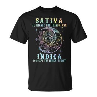 Sativa To Change The Things I Can Indica Cannabis T-Shirt - Thegiftio UK
