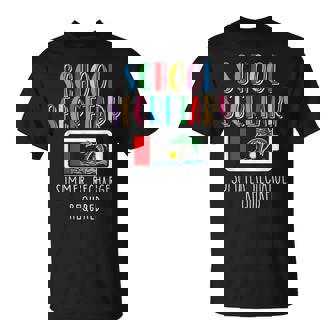 School Secretary Summer Recharge Required Last Day Of School T-Shirt - Thegiftio UK
