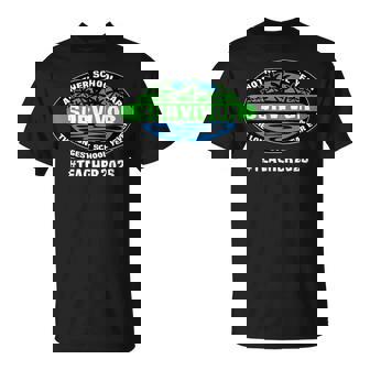 School Year Survivor Teacher 2025 End Of School Year T-Shirt - Monsterry