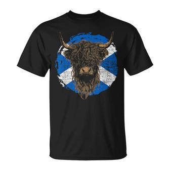 Schottische Hochlandrinder Geschenk Bauern T-Shirt - Geschenkecke