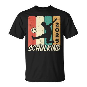 Schulkind 2025 Fußball Einschulung 1 Klasse Erstklassig T-Shirt - Geschenkecke