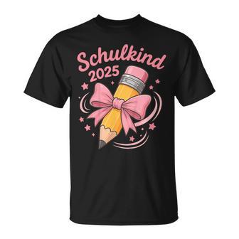 Schulkind 2025 Mädchen Einschulung T-Shirt - Geschenkecke