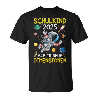Schulkind 2025 Weltraum Planet Jungen Einschulung Astronaut T-Shirt - Geschenkecke