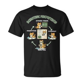 Scientific Meowthod Cat Science Pun T-Shirt - Thegiftio UK