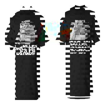 Scroll Less Read More Literatura Para Amantes De Los Libros Camiseta unisex - Regaloses