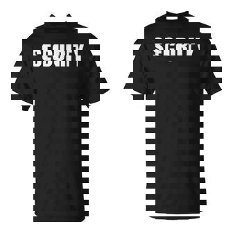 Security Officer イベント安全スタッフユニフォーム フロントバックプリント Tシャツ - Kawaiitshirt