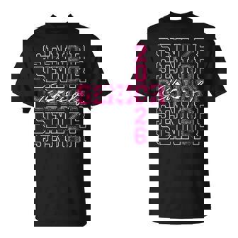 Senior 2026 Class Of 2026 Coquette Pink Bow Graduation 2026 T-Shirt | Seseable CA