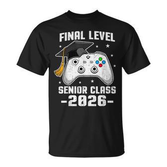 Senior 2026 Video Game Gamer Class Of 2026 Graduation Grad T-Shirt - Thegiftio UK