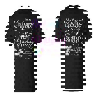 September Is My Birthday Yes The Whole Month Butterfly Bday T-Shirt - Thegiftio