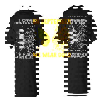 In September We Wear Gold Child Childhood Cancer Awareness T-Shirt | Seseable CA