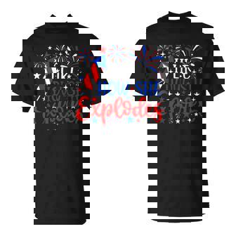 I Like How She Explodes 4Th Of July Fireworks Couples T-Shirt - Thegiftio UK
