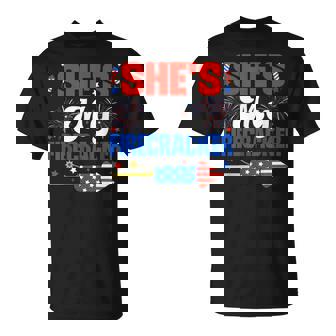 She's My Firecracker Usa Couples Matching Couple 4Th Of July T-Shirt - Thegiftio UK