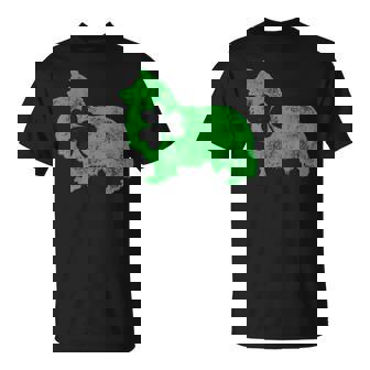 Shetlandheepdog シェルティ セントパトリックデー メンズ シャムロックドッグ Tシャツ - Kawaiitshirt