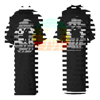 Silhouette Chameau Coucher Soleil Rétrointage T-Shirt - Cadeauxyz