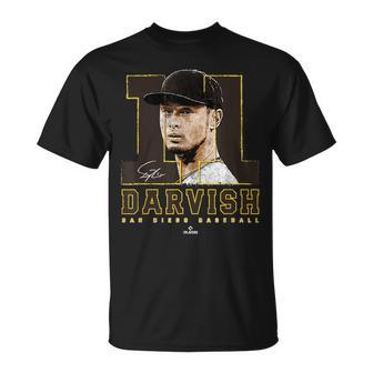 Silhouette Yu Darvishan Diego Mlbpa Tシャツ - Kawaiitshirt