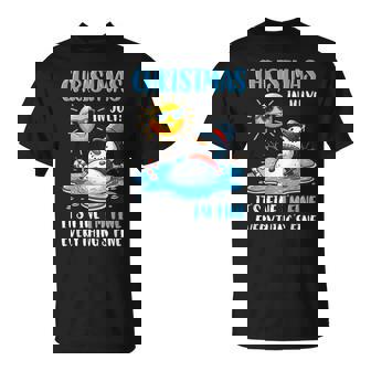 Silly Melting Snowman Summer Joke July Holiday Humor T-Shirt - Thegiftio
