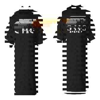 Simms Tx ビンテージ エバーグリーン サンセット 80年代 レトロ Tシャツ - Kawaiitshirt