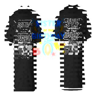 Sister Of The Birthday Boy Family Matching Party Video Game T-Shirt - Monsterry