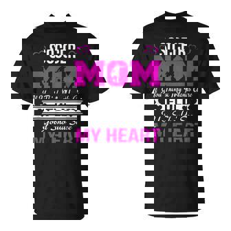 Soccer Mom If You Think My Hands Are Full Heart Full T-Shirt | Mazezy