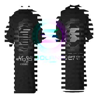 Solanaolコイン暗号ロゴブロックチェーン ソラナ Tシャツ - Kawaiitshirt