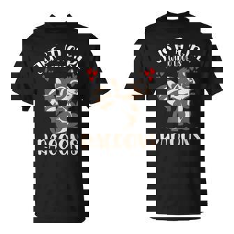 Sólo Una Chica Que Ama Los Mapaches Animal Zoo Mapache Camiseta unisex - Regaloses