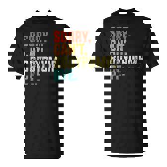 Sorry Can't Bodypump Bye 面白い ワークアウト ジム フィットネス ヴィンテージ Tシャツ - Kawaiitshirt