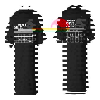 Sorry I Dgaf Hidden Message Retro Guitar T-Shirt - Thegiftio UK