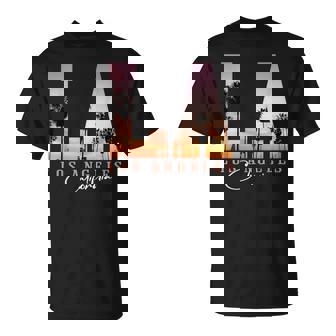 Souvenir Du Coucher Deoleil La Los Angeles Californie T-Shirt - Cadeauxyz