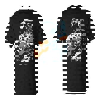 Space Guitar Astronaut Amante De La Música Guitarrista Guitarrista Camiseta unisex - Regaloses