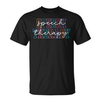 Speech Therapy Speech Language Pathologist Therapist Slp T-Shirt - Thegiftio UK