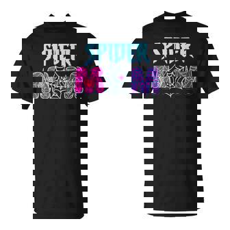 Spider Mom Groovy Mama Matching Family T-Shirt - Monsterry