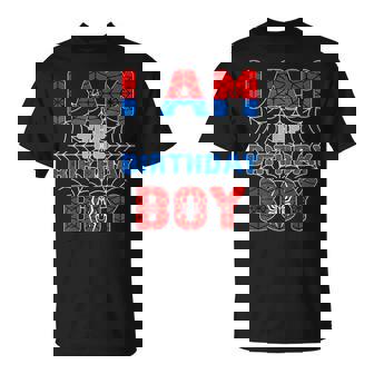 Spider Web Birthday Party I'm The Birthday Boy T-Shirt | Mazezy