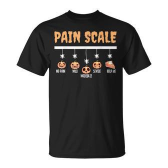 Spooky Pumpkin Pain Scale Trauma Nurse Triage Halloween Fall T-Shirt - Thegiftio UK