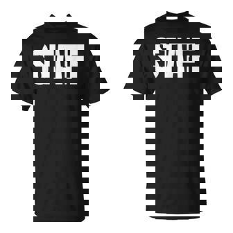 Staff Diseñoolo En Frentetaff Camiseta unisex - Regaloses