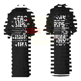 Stars Stripes And Immigrant Rights Pro-Immigration July 4Th T-Shirt - Thegiftio