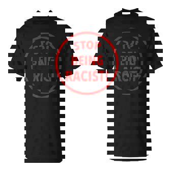 Stop Being A Racist Circle 反人種差別 平等 Blm Tシャツ - Kawaiitshirt