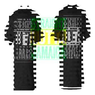 Straight Outta Jamaica ジャマイカ カリビアン レトロ レゲエ パーティー Tシャツ - Kawaiitshirt